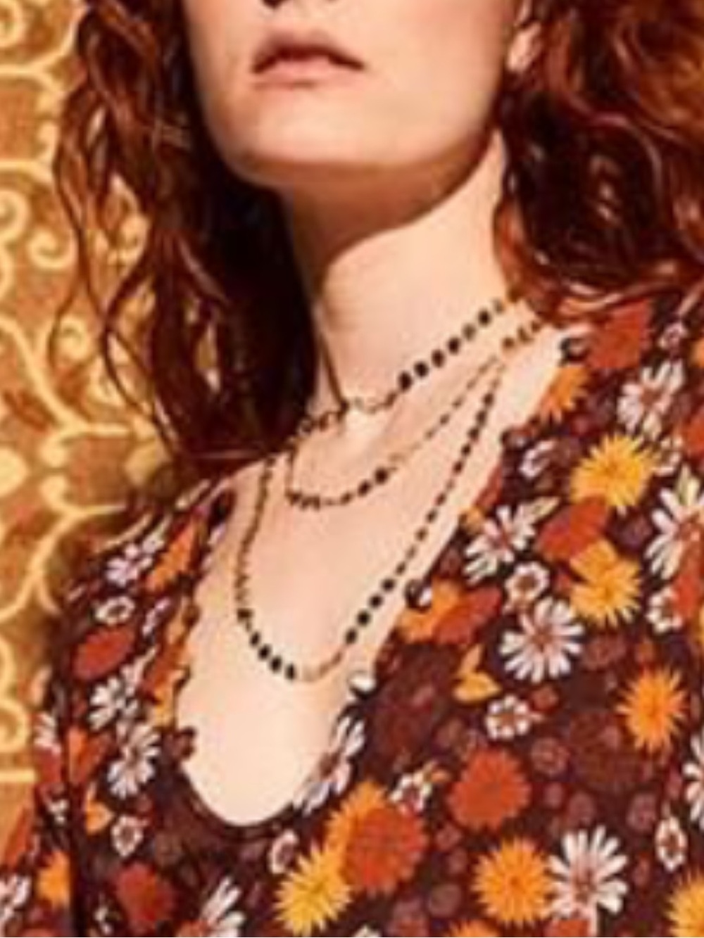 NEW The Hippie Shake Boho Maxi Dress 6 Daisies Trumpet Sleeves Retro Flowy - Picture 9 of 14